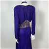 Image 5 : Original Judith Ann Purple Silk Beaded Evening Dress