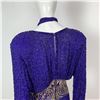 Image 6 : Original Judith Ann Purple Silk Beaded Evening Dress