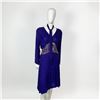 Image 8 : Original Judith Ann Purple Silk Beaded Evening Dress