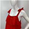 Image 4 : Piplette by Alice Ritter Long Tiered Sleeveless Red Dress