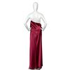 Image 5 : Original A.B.S. Collection Red Satin Strapless Evening Dress