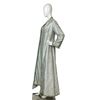 Image 3 : 2Pc Embroidered Silk Caftan & Matching Sleeveless Dress