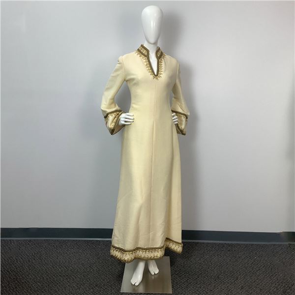 Greca Ivory Embroidered Gown
