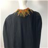 Image 4 : Full Length Black Embroidered Cape