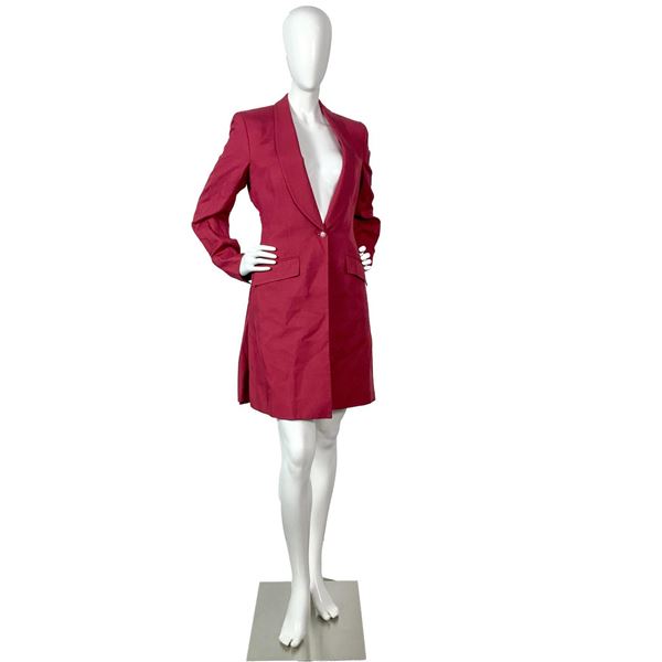 Original Carl Meyers Red Equestrian Shawl Lapel Day Coat