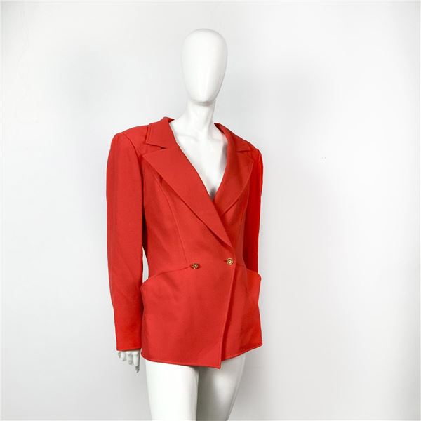 Original Ungaro Scarlet Red Blazer with Pockets