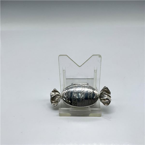 Sterling Silver Wrapped Candy Pill Box