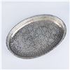 Image 5 : Oval Silver Plated Etched Tray