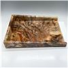 Image 2 : MCM Desk Accessory, Faux Onyx Resin Inbox Holder