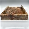 Image 3 : MCM Desk Accessory, Faux Onyx Resin Inbox Holder