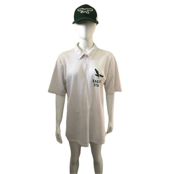 Invincible Eagles Coach #3 (Brian Hayes Currie) Staff Shirt/Hat Movie Costumes