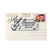 Image 2 : Colonel-Signed Postcard: Las Vegas Hilton Hotel