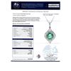 Image 4 : 5.59 ctw Zambian Emerald and 1.25 ctw Diamond Platinum Pendant (GIA CERTIFIED)