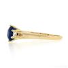 Image 6 : Vintage 14k Gold 1.32 ctw GIA Burma NO HEAT Cushion Sapphire & Round Diamond Rin