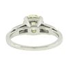 Image 8 : Platinum GIA Light Yellow European & Tapered Baguette Diamond Engagement Ring