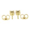 Image 2 : NEW Classic 14k Yellow Gold 0.50 ctw Round Ideal Cut Diamond 4-Prong Stud Earrin