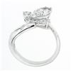 Image 9 : Vintage Platinum 2.53 ctw GIA D/IF Marquise Floral Wrap Diamond Baguette Ring