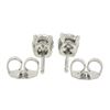 Image 2 : NEW Classic 14k White Gold 0.60 ctw Round Brilliant Diamond Prong Stud Earrings