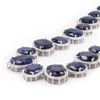 Image 2 : 295.20 ctw Blue Sapphire and 15.10 ctw Diamond 14K White Gold Necklace