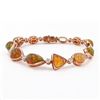 Image 1 : 15.89 ctw Opal and 0.84 ctw Diamond 14K Rose Gold Bracelet
