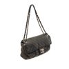 Image 2 : Chanel Black Leather Accordian Flap Bag