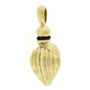 Image 4 : LAGOS 18K Yellow Gold Fluted Puffed Heart Perfume Flask Bottle Charm Pendant