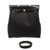 Image 1 : Hermes Black Canvas Leather GM HendBag