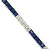 Image 8 : Vintage Waslikoff & Son Platinum GIA Sapphire & Diamond 7" Line Tennis Bracelet