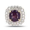 Image 3 : 5.88 ctw UNHEATED Pink Purple KASHMIR Sapphire and 1.58 ctw Diamond 18K White an