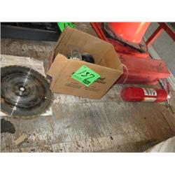 SAW, CASTERS, FIRE EXTINGUISHER/ TRIANGLES