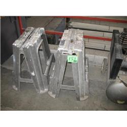 (2) PLASTIC SAW HORSES