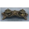 Image 2 : Ornate Brass Double Inkwell
