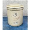 Image 1 : 3 Gallon Red Wing Stoneware Crock With Lid