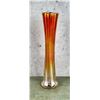Dugan Marigold Carnival Glass Swung Vase