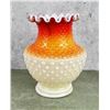 Image 1 : Kanawha Cased Glass Ruffle Top Vase