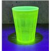 Uranium Vaseline Opalescent Glass Tumbler