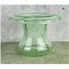 Image 3 : Uranium Depression Glass Rolled Rim Mushroom Vase