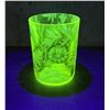 Northwood Opaline Vaseline Uranium Glass Tumbler
