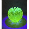 Northwood Opaline Vaseline Uranium Glass Rose Bowl