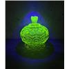 Weishar Uranium Vaseline Glass Candy Dish