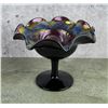 Imperial Carnival Glass Scroll Compote