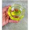Image 4 : Rosso Uranium Vaseline Glass Buffalo Paperweight