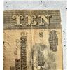 Image 2 : 1864 Confederate $10 Ten Dollar Note Bill