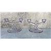 Image 1 : Heisey Glass Athena Double Candleholders