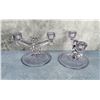 Image 4 : Heisey Glass Athena Double Candleholders