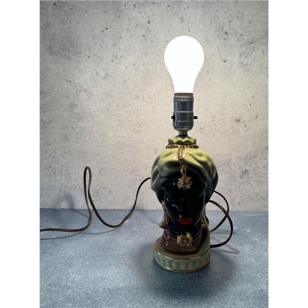 Shawnee Blackamoor Sultan Lamp
