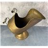 Image 1 : Blue Onion Porcelain Brass Coal Skuttle Hod