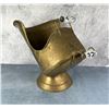 Image 2 : Blue Onion Porcelain Brass Coal Skuttle Hod