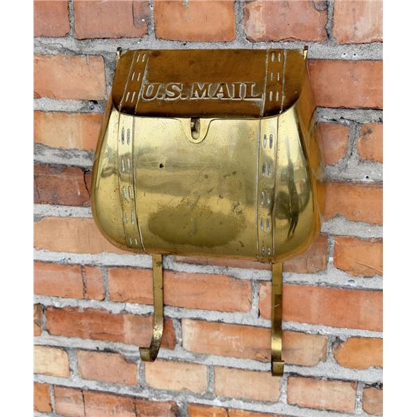 Brass US Mail Saddlebag Postal Box
