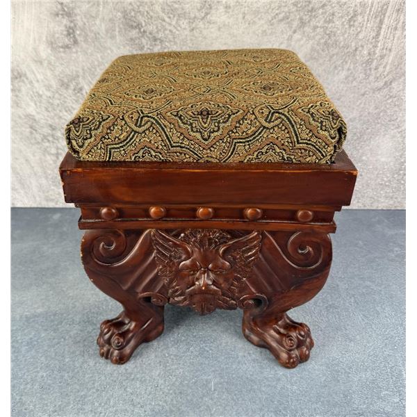 Green Man Footstool